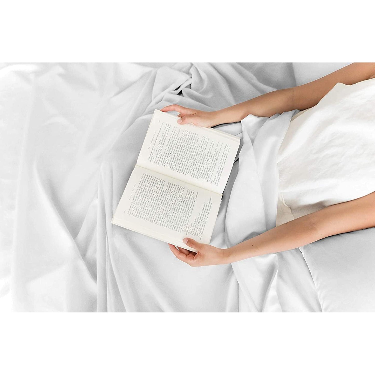 2000TC Ultra-Soft Luxury Deep Pocket Bedding Sheet Set - White