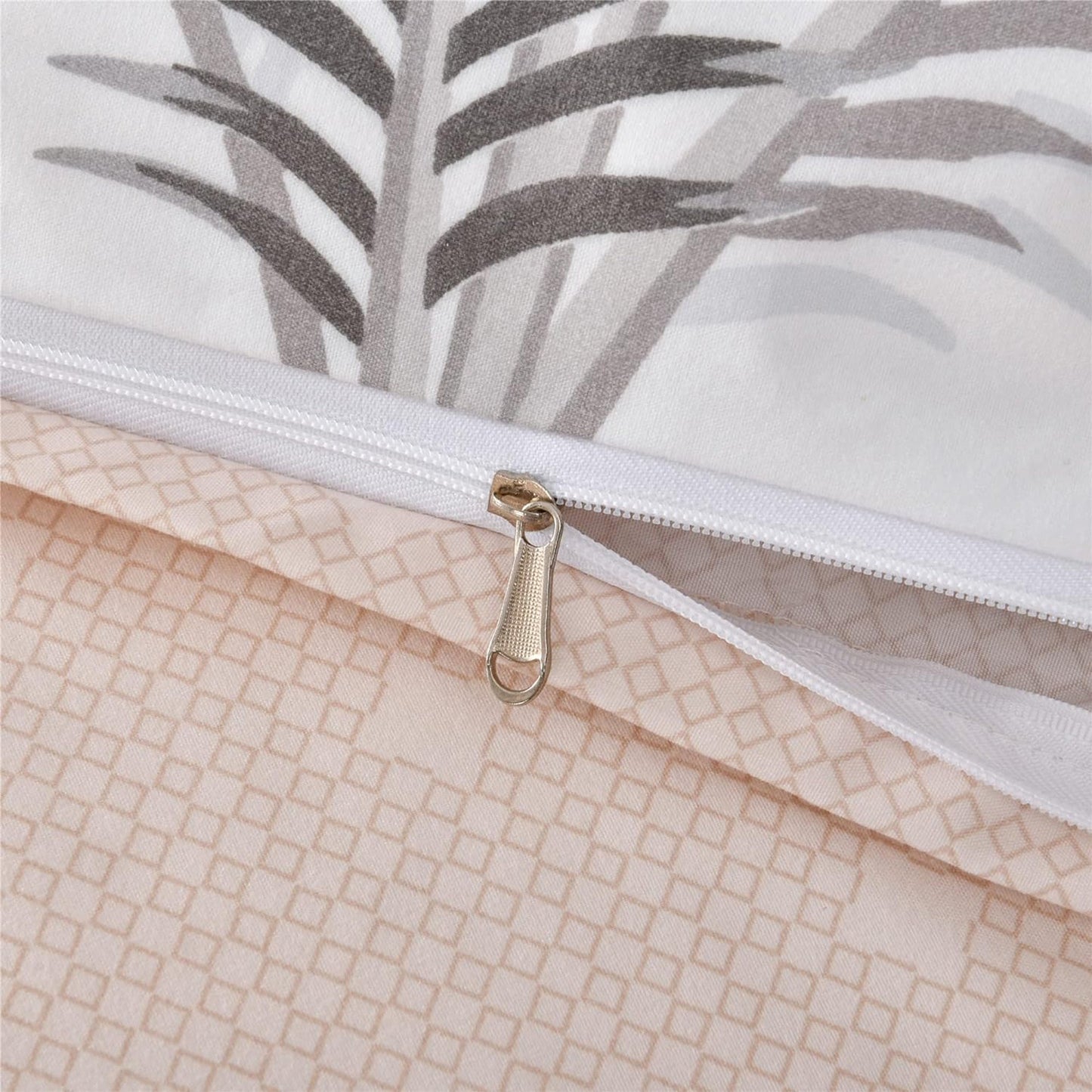 Soft Microfibre Bedding Quilt Cover Set - White Floral