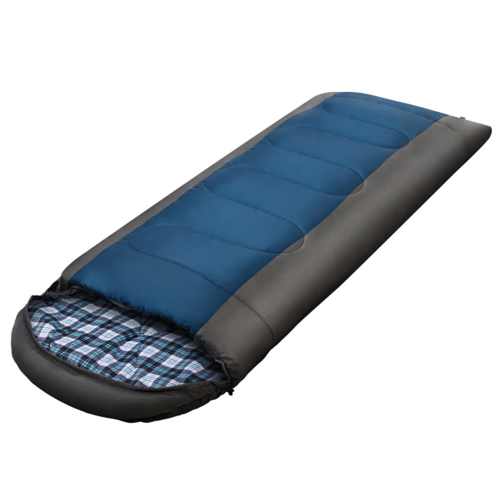 Sleeping Bag Camping Hiking Tent Winter Thermal Comfort - Navy