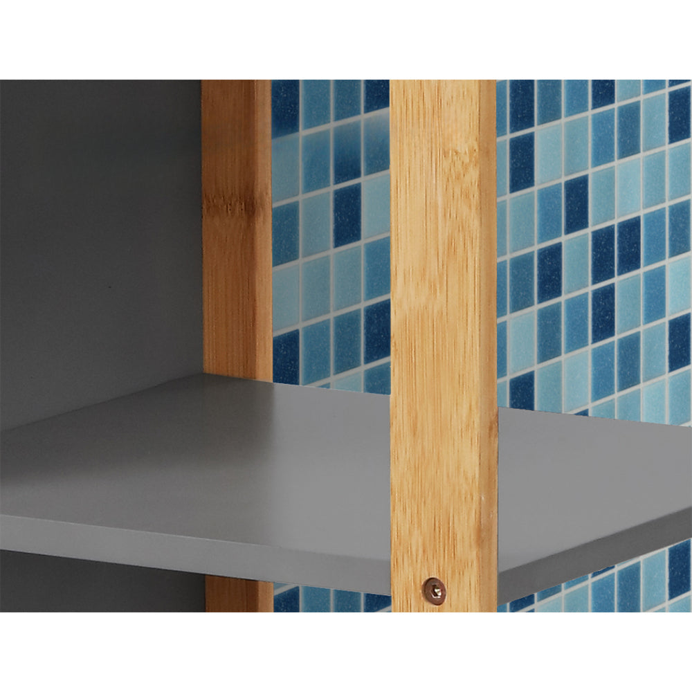 Bathroom Cabinet Tallboy Furniture Toilet Storage Laundry Cupboard 115cm