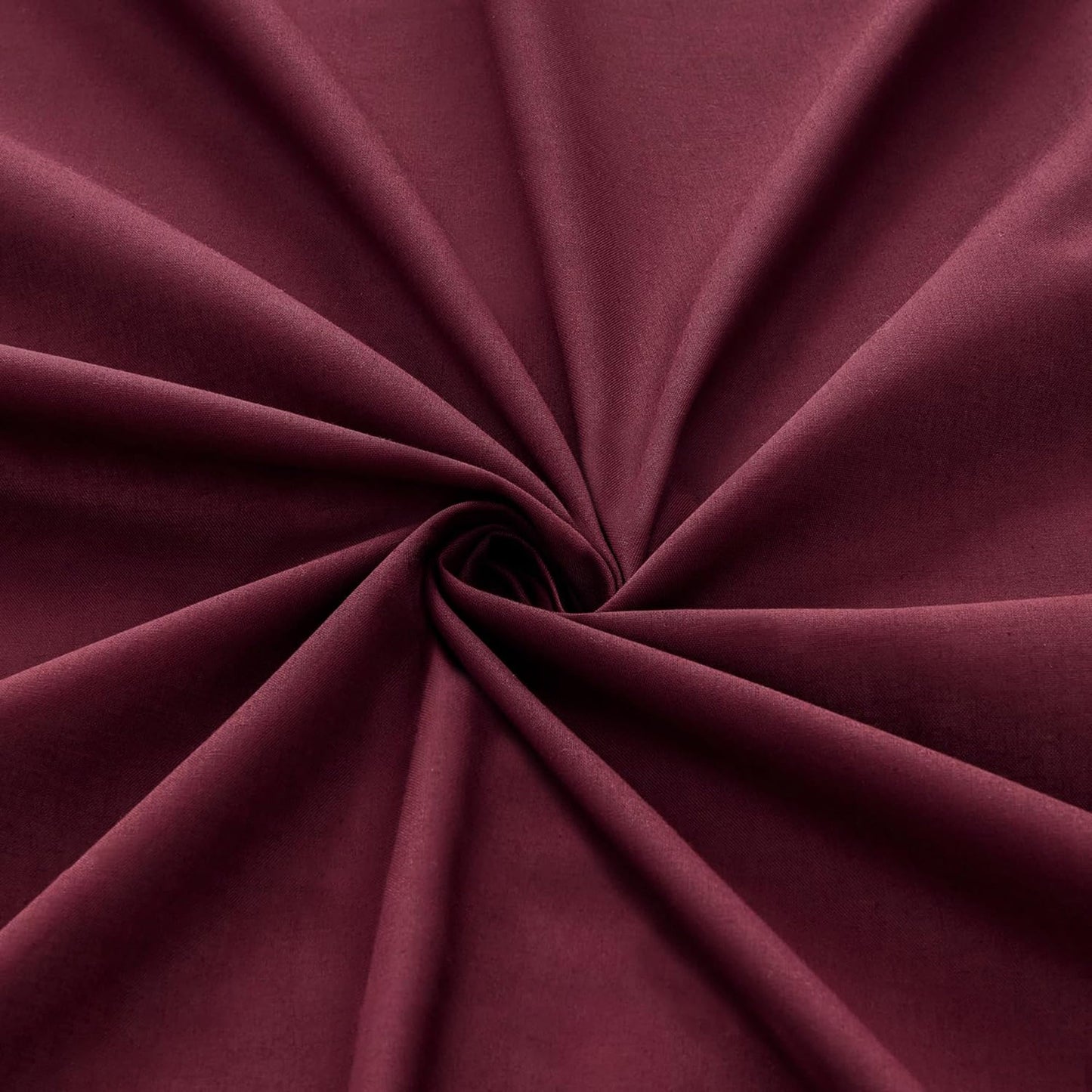 1000TC Cotton Blend Soft and Breathable Fitted Sheet 40cm Deep Pocket - Burgundy