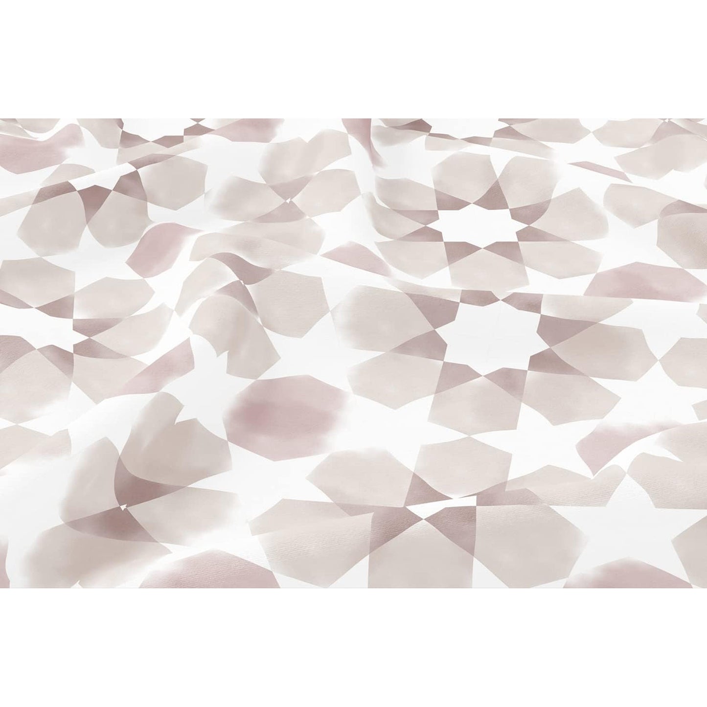 Reversible Microfibre Queen Bed Quilt Cover Set with Button Closure - Beige Dusty Pink