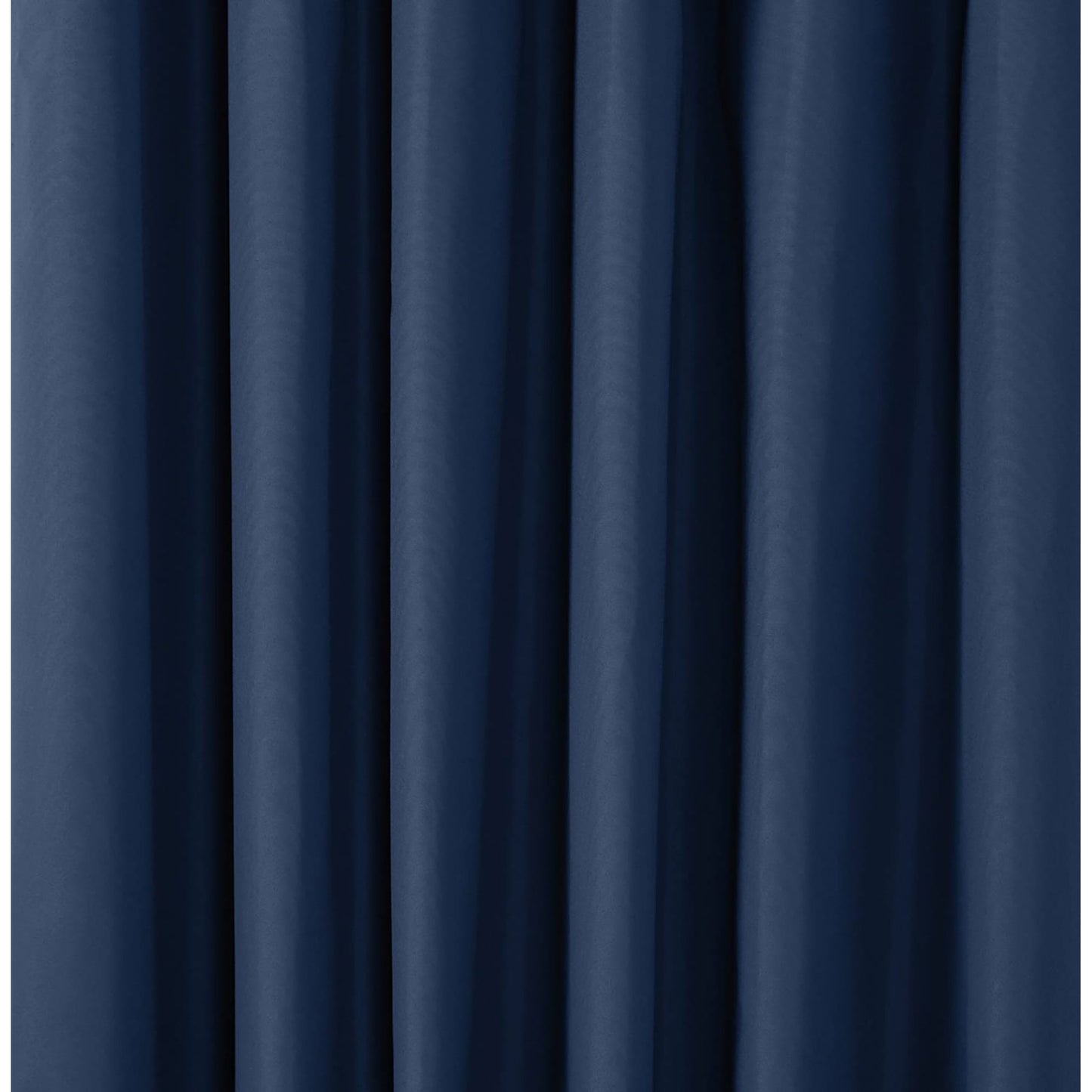 Room Darkening Blackout Window Curtains with Tie Backs Set 2 Panels - Navy