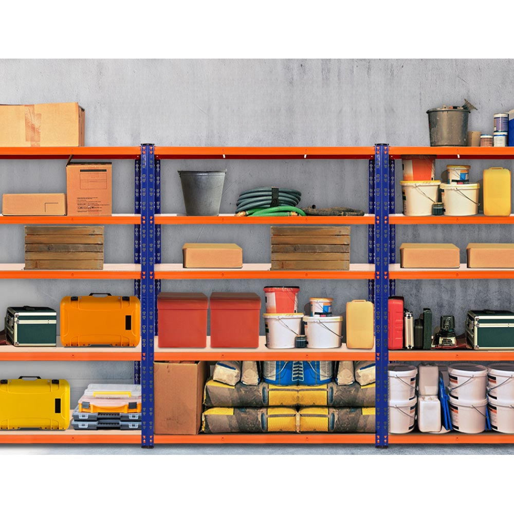 Steel Garage Shelving Warehouse Rack Pallet Storage - Orange and Blue