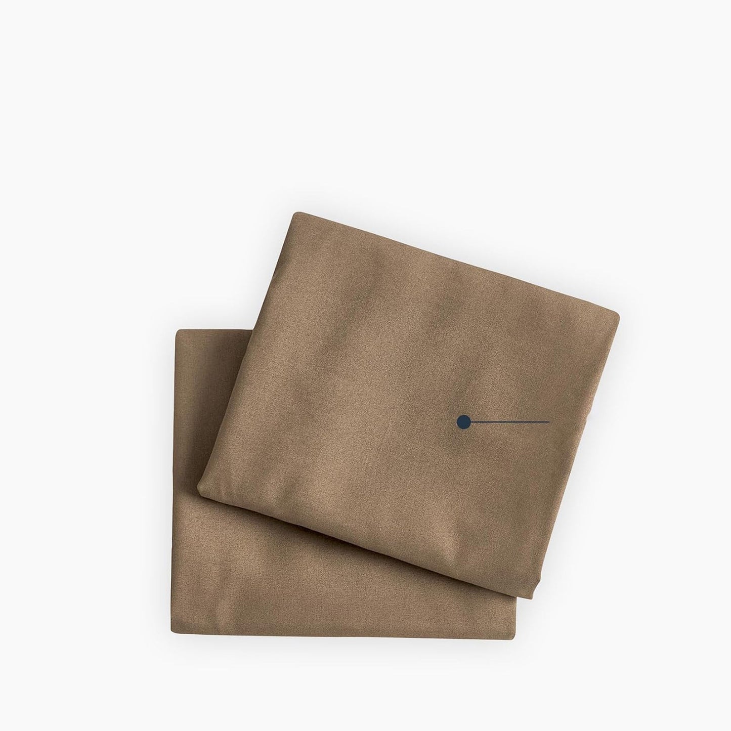 1000TC Ultra Soft Microfibre Pair of Pillowcases - Mocha Brown