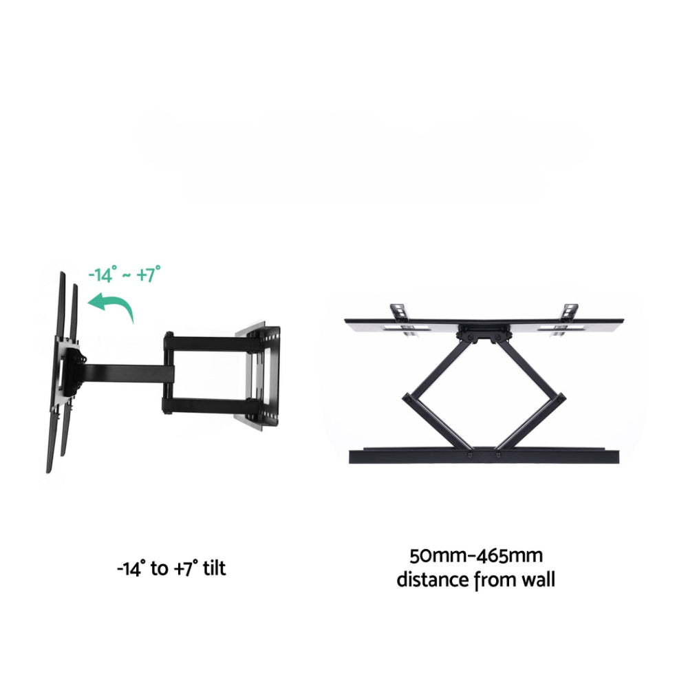 TV Wall Mount Bracket Tilt Swivel Full Motion Flat LED LCD 32 42 50 55 60 65 70 inch