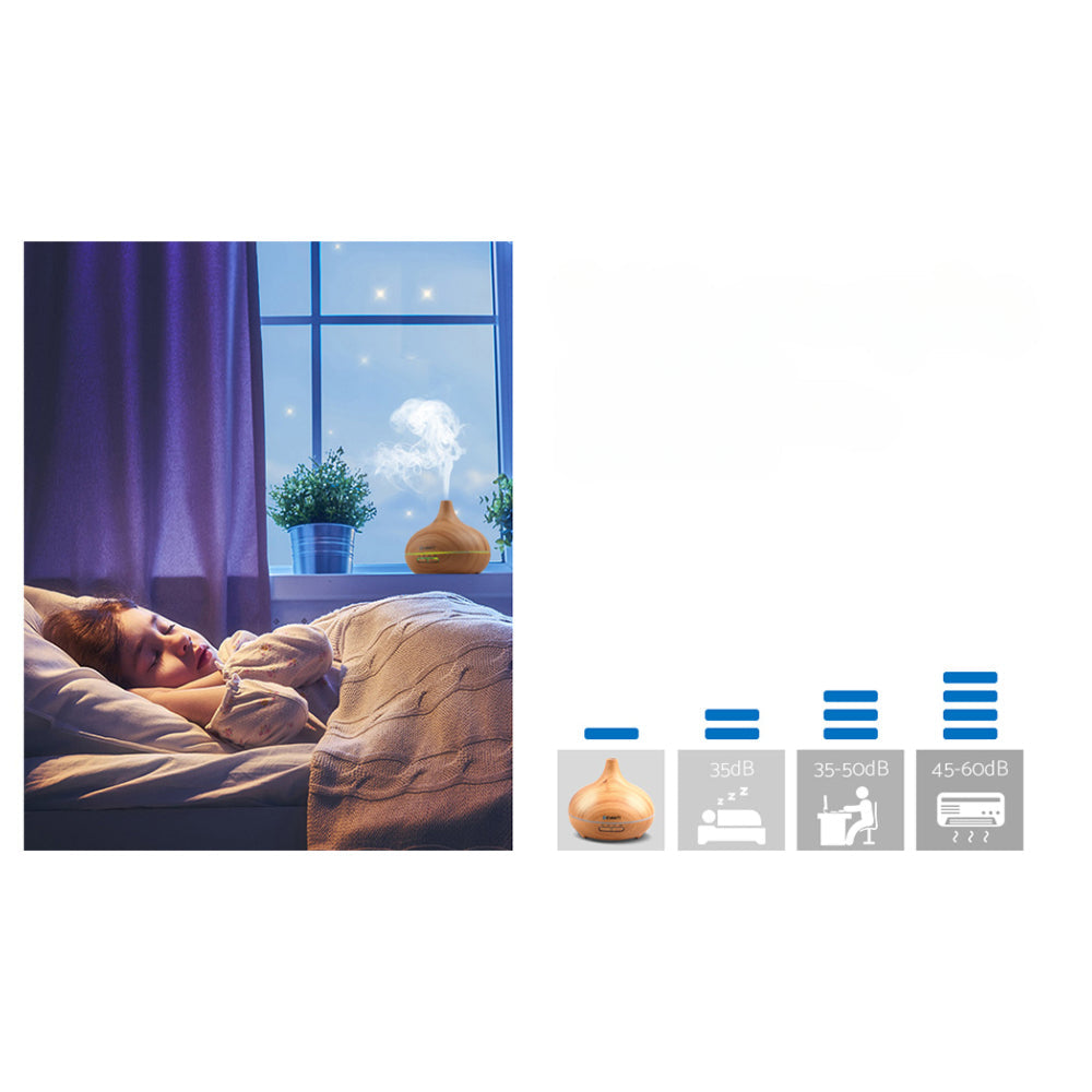 300ml 4 in 1 Aroma Diffuser - Light Wood