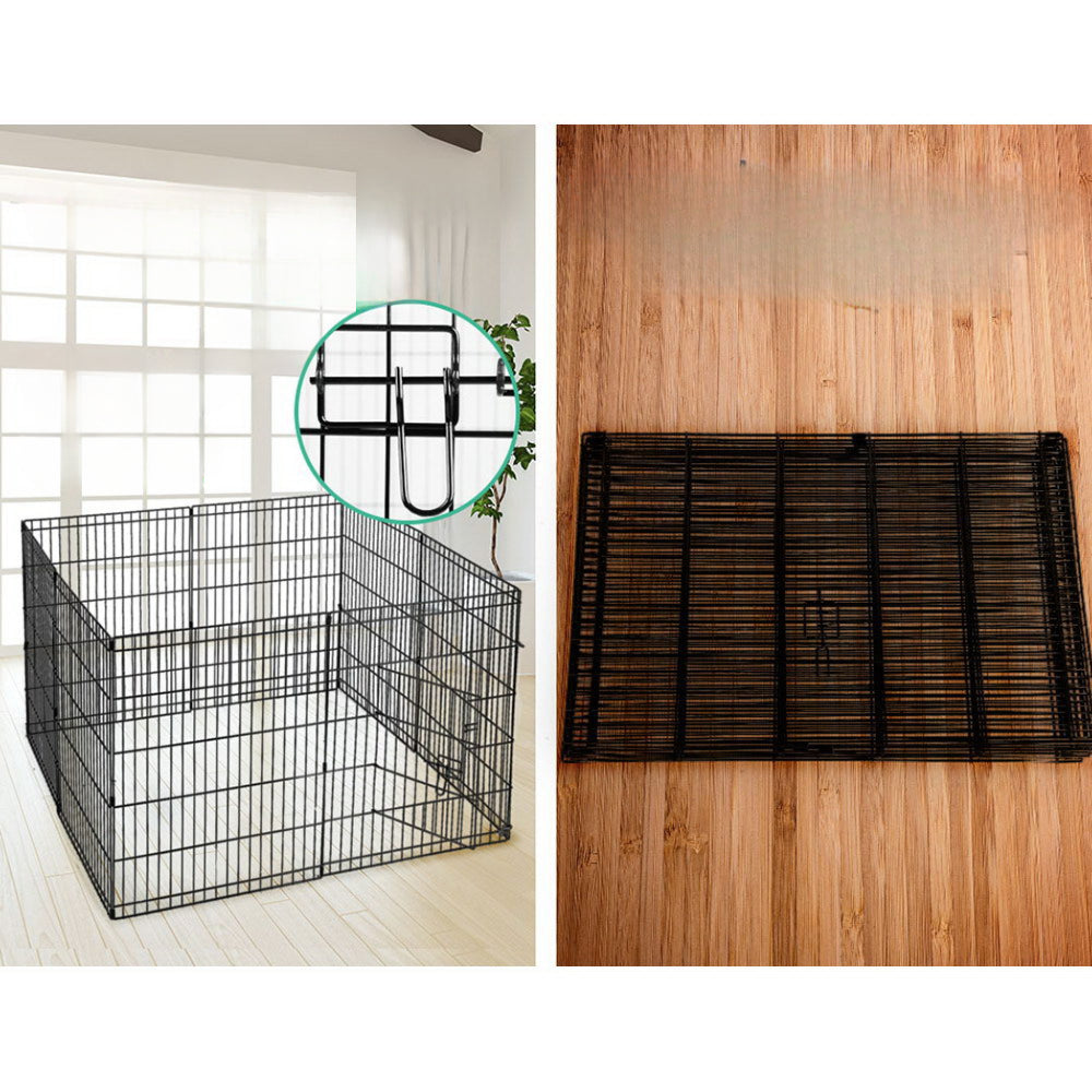 Pet Playpen Dog Playpen Exercise Cage Enclosure Fence 2x30in - 8 Panel