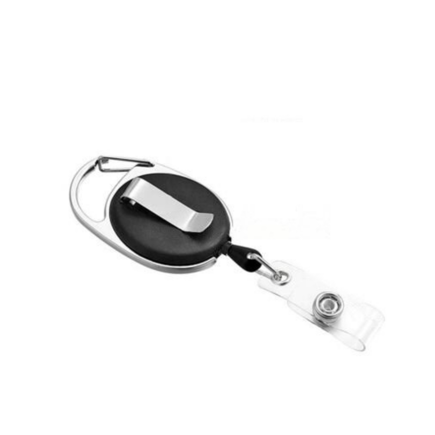 Retractable Lanyard ID Card Holder Business Badges Security Pass with Key Ring