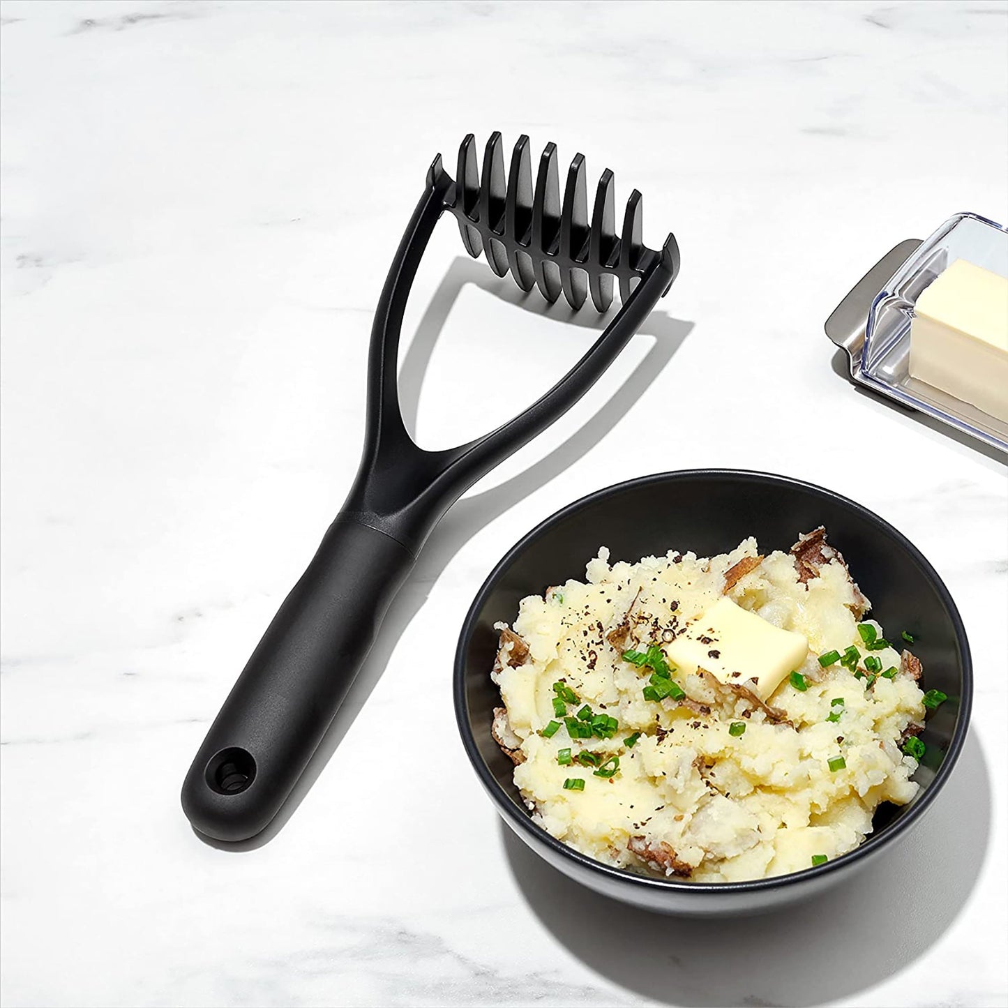 Nylon Potato Masher 10x3.75 Inch - Black