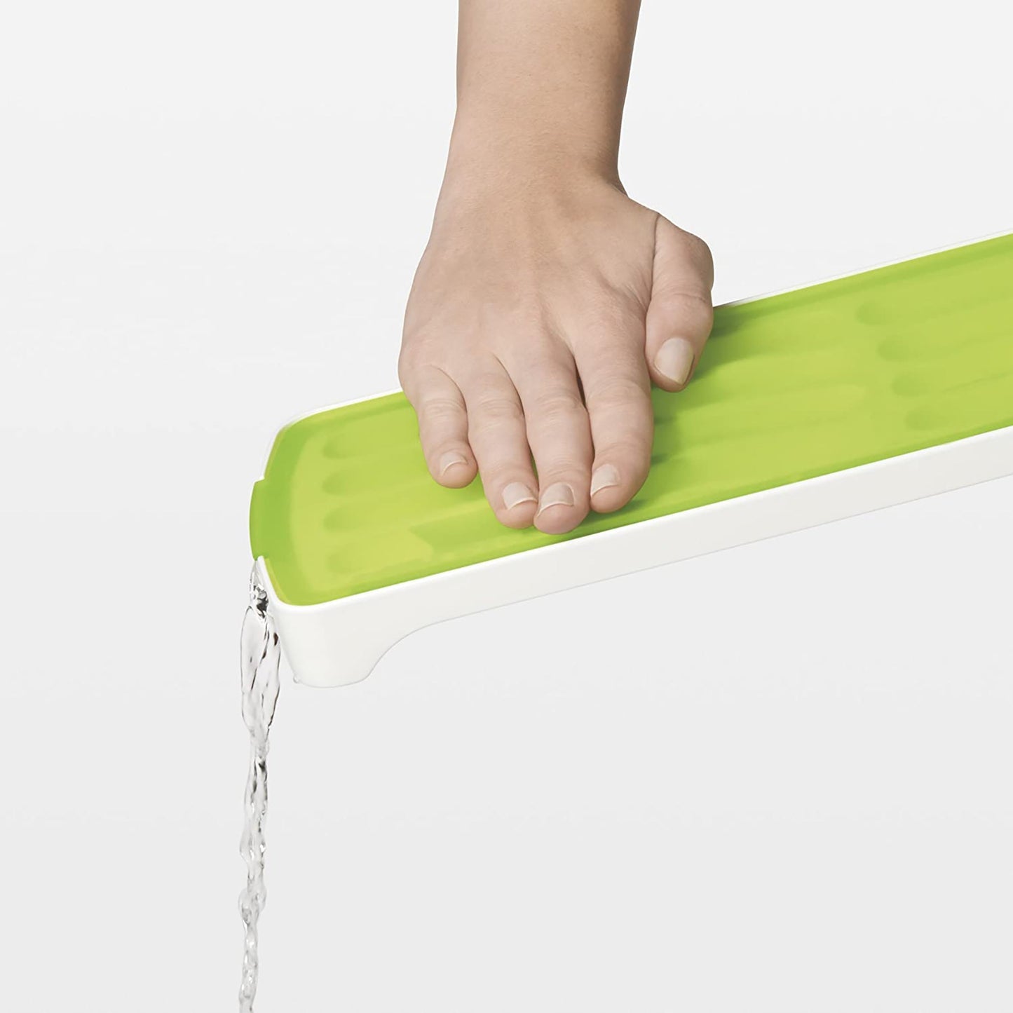 No Spill Ice Stick Tray with Silicone Secure Lid Seal - Yellow