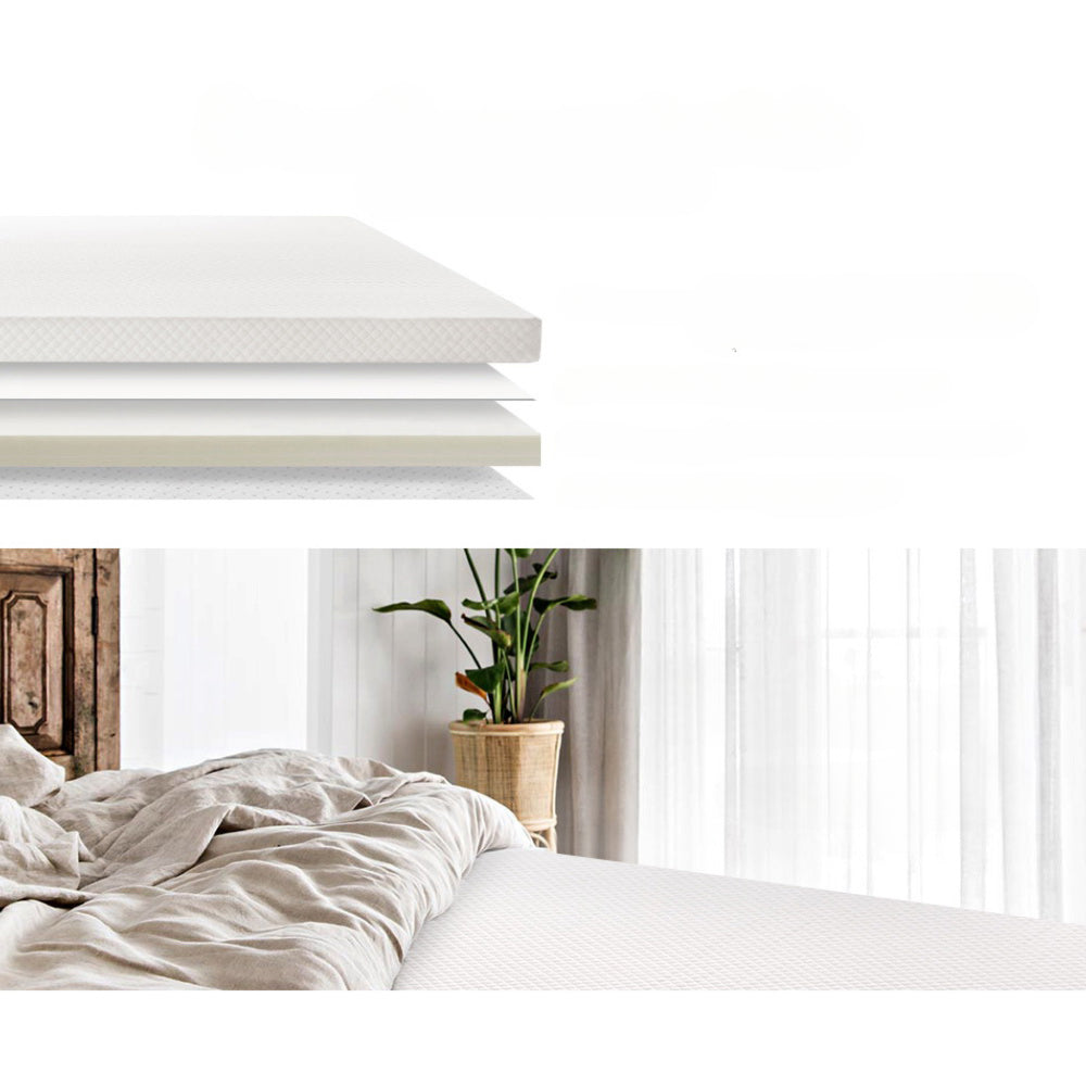 Bedding Memory Foam Mattress Topper with Cover - Single/Double/Queen/King