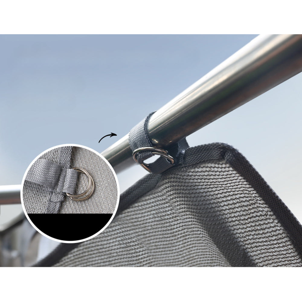 Caravan Privacy Screens Roll Out Awning End Wall Side Sun Shade - 3.7M