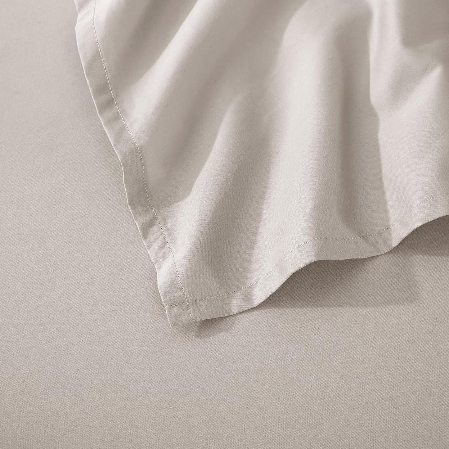 500TC Soft and Luxurious 100% Cool Breathable Cotton Flat Sheet - Stone