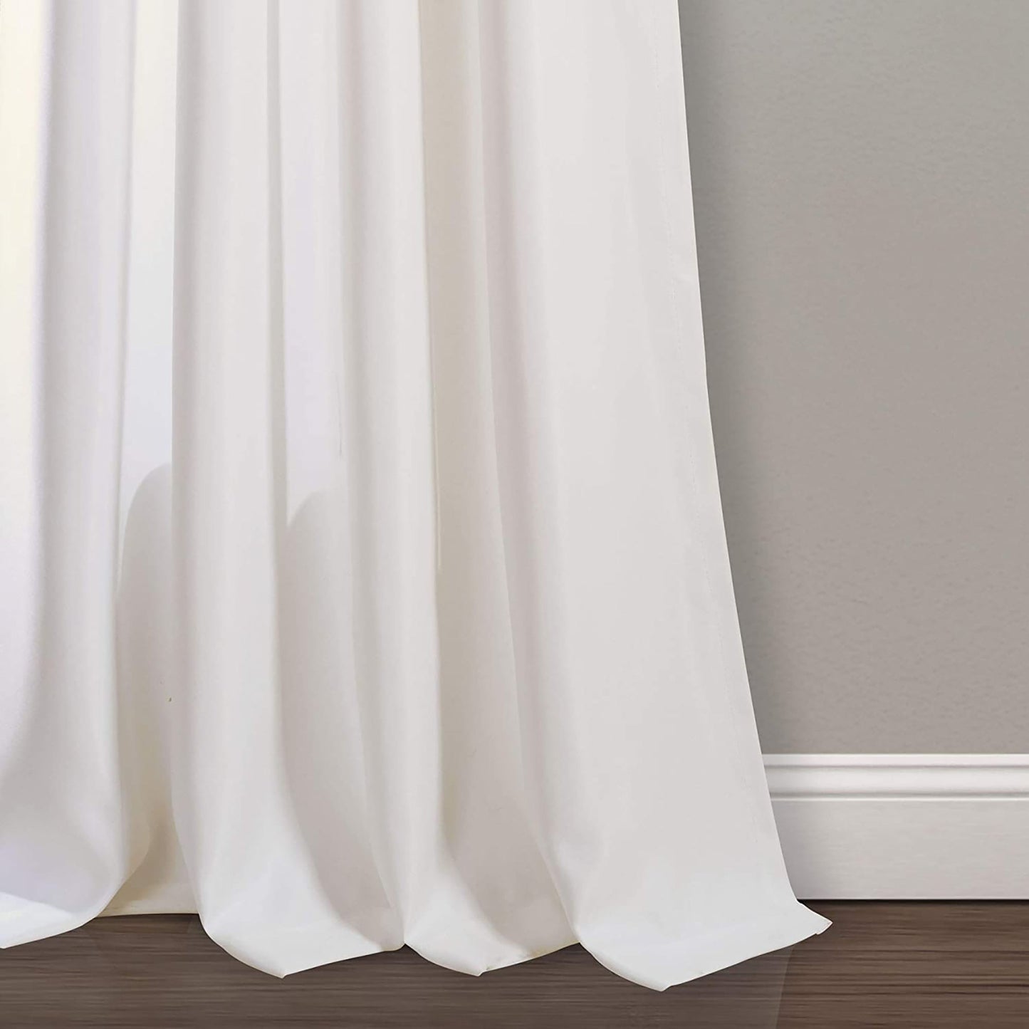 Weeping Flowers Room Darkening Window Panel Curtain Set 84X52 inch - Yellow Grey