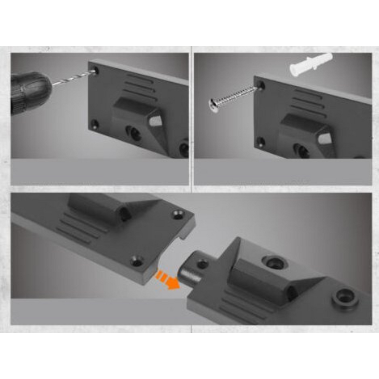 64in Wall Mounted Garden Tool Hanger Shed Garage Organizer Rack