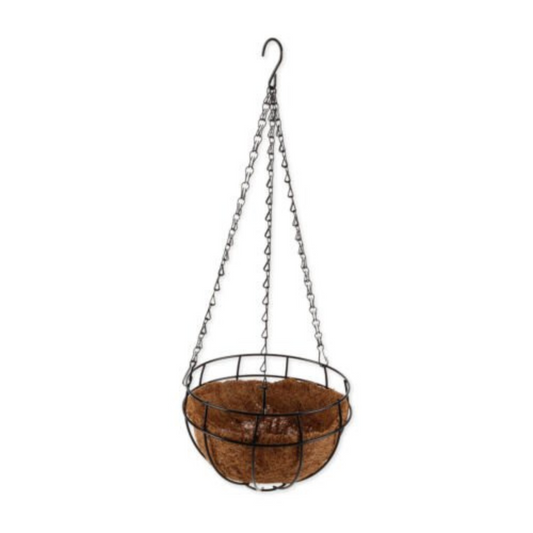 Garden Hanging Planter Basket 20cm Coconut Fibre Lining with Strong Chain