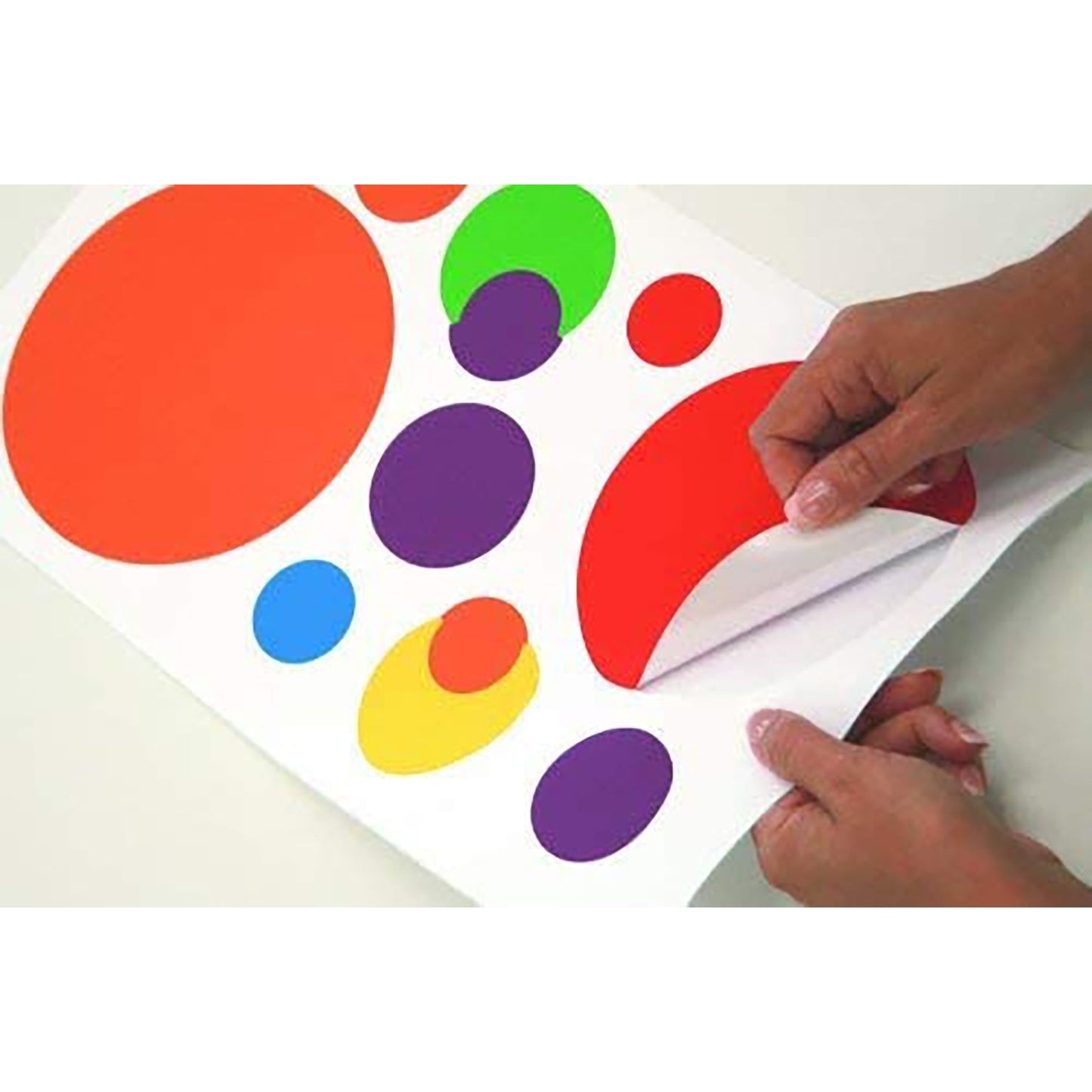 Colourful Just Dots Primary Peel and Stick Wall Decal - Multicolour
