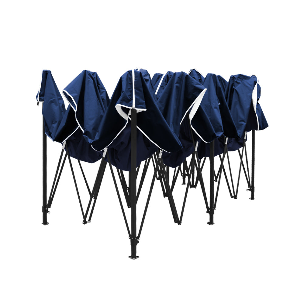 Gazebo Pop Up Marquee Outdoor Wedding Tent Kit Navy - 3x6m