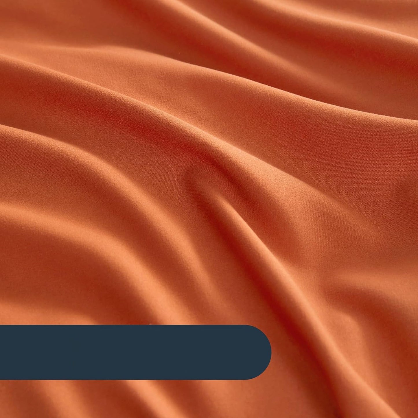 1000TC Ultra Soft Microfiber Duvet Doona Cover Quilt Cover Set - Ruffle Burnt Orange