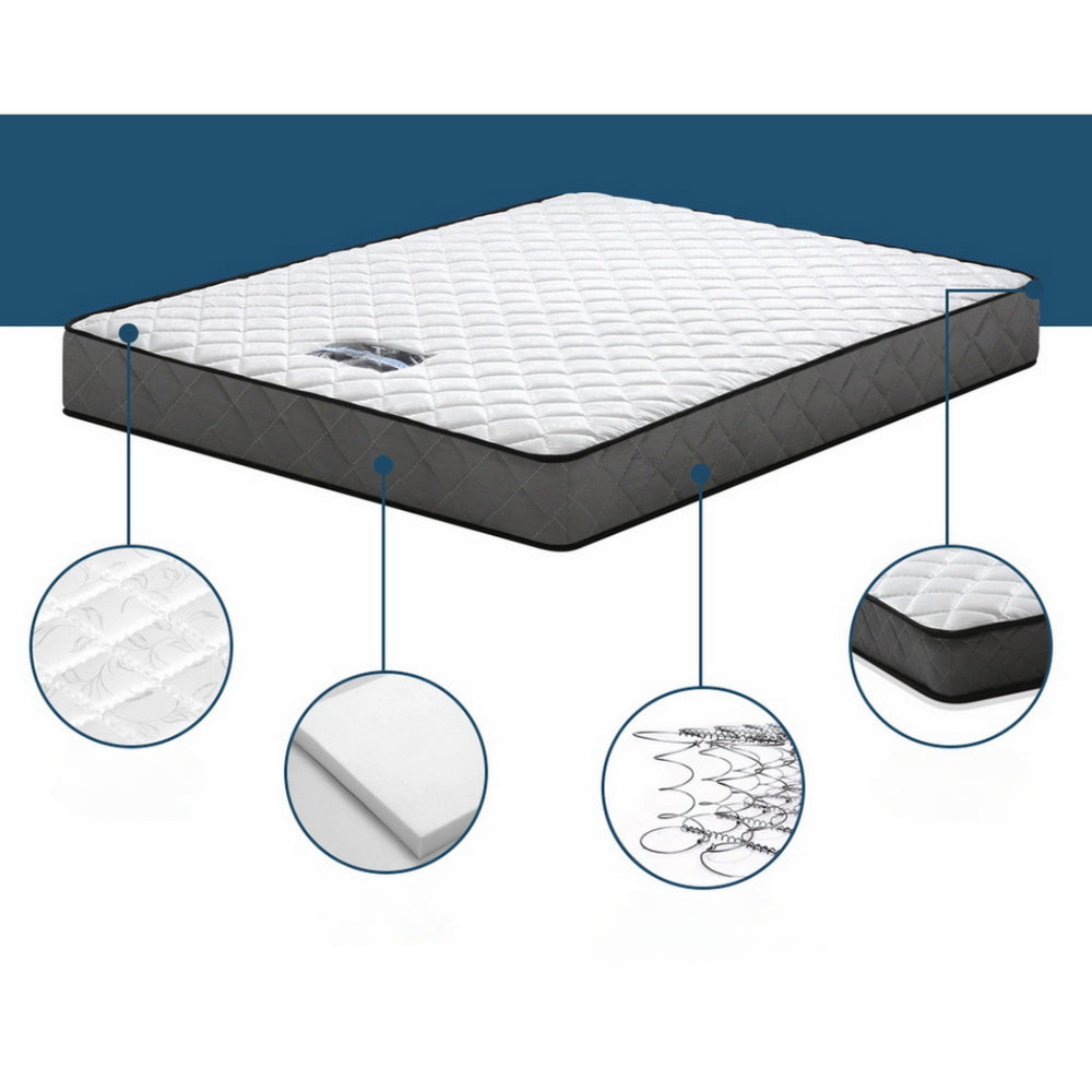 Bedding Bonnell Spring Mattress Topper - Single/King Single/Double/Queen
