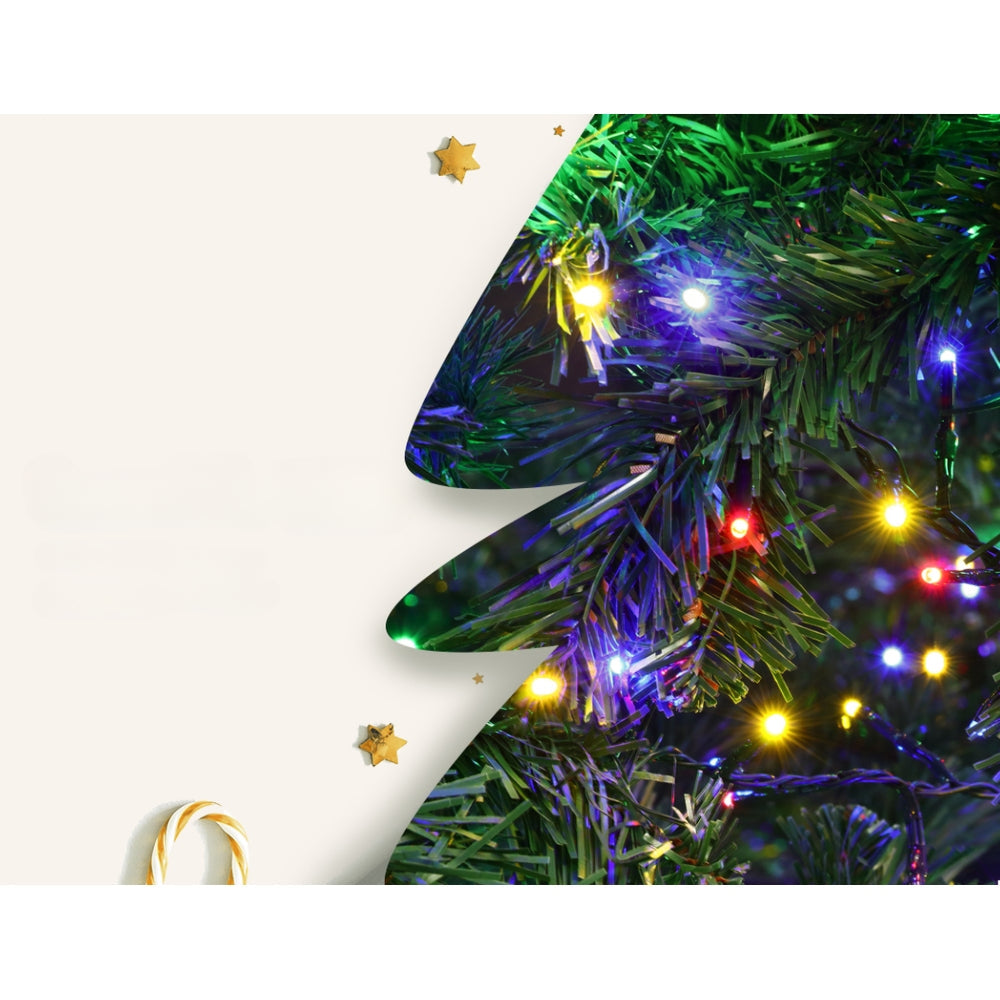 Christmas Tree Xmas Lights with 2800 LED Multi Colour - 2.1m
