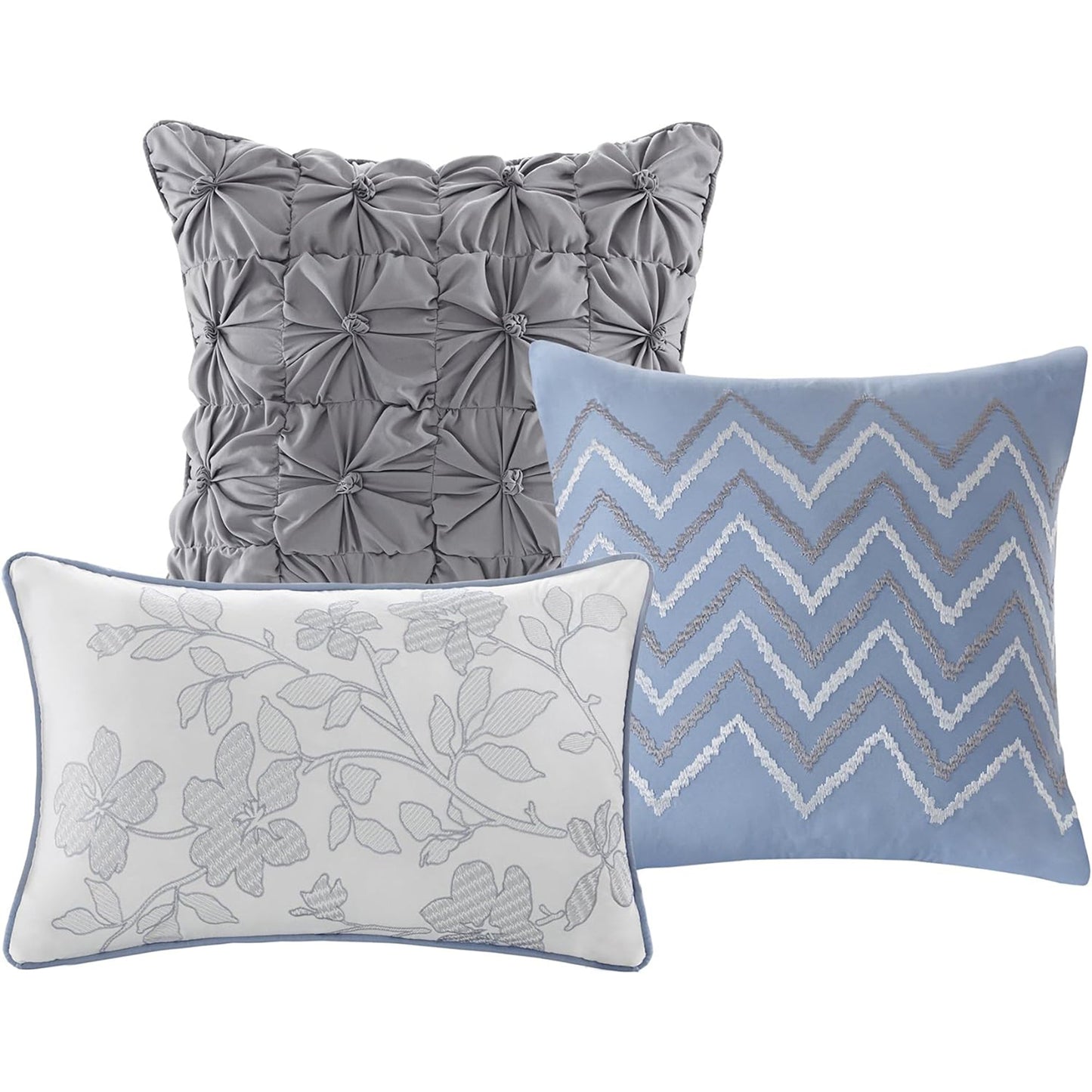 Lightweight Breathable Bedspread Coverlet Set - Blue