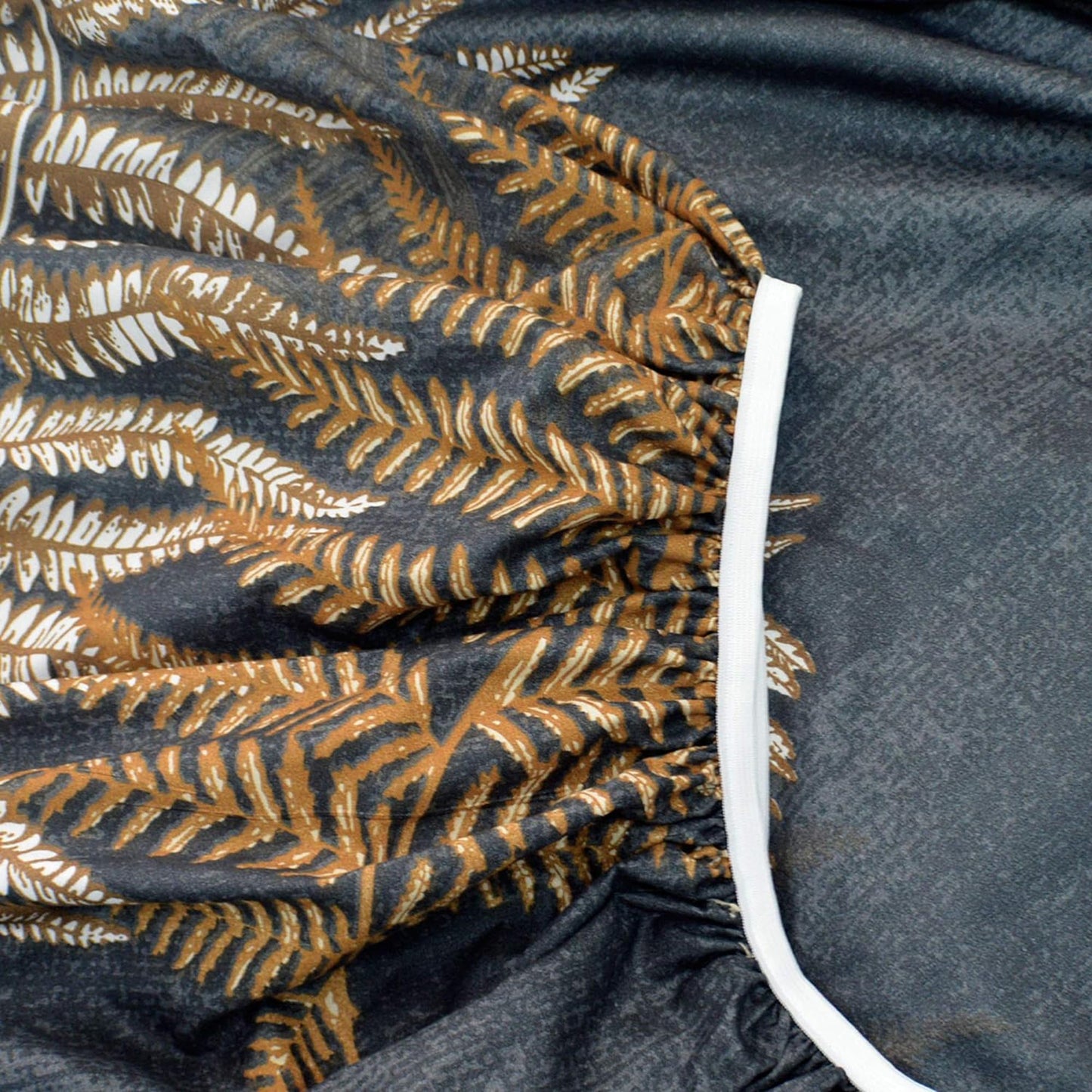 Soft and Lightweight Microfibre Deep Bed Sheet Set - Grey and Brown