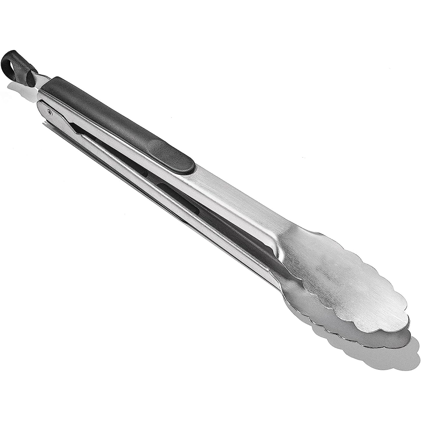 Stainless Steel Tongs with Non Slip Grip - 12 Inch