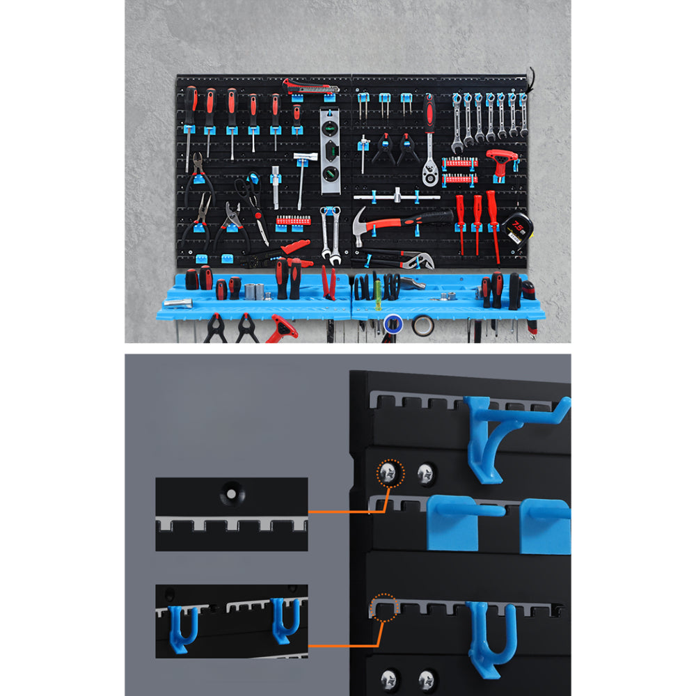 Wall Mounted Rack Tools Steel Garage Board - 108 Storage Bins