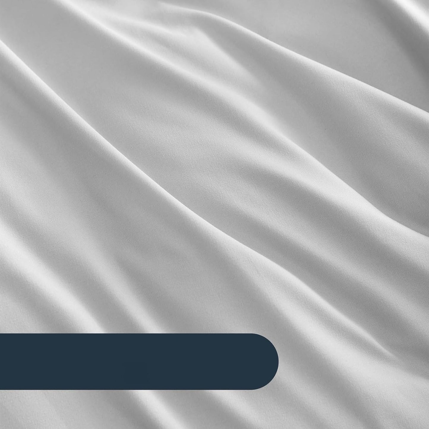 1000TC Ultra Soft Microfiber Duvet Doona Cover Quilt Cover Set - Ruffle Light Grey