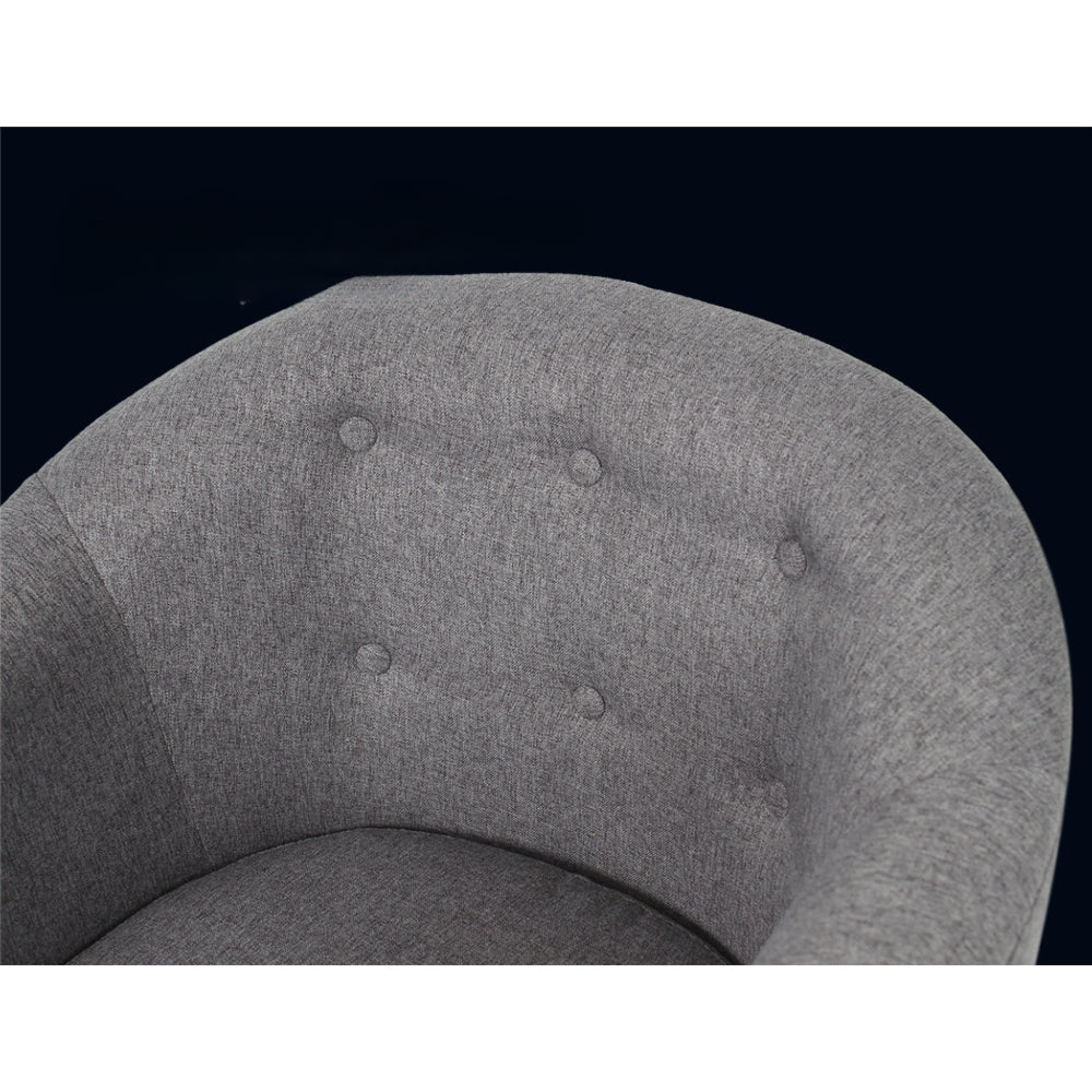 Armchair Tub Chair Single Accent Armchairs Sofa Lounge Fabric Grey