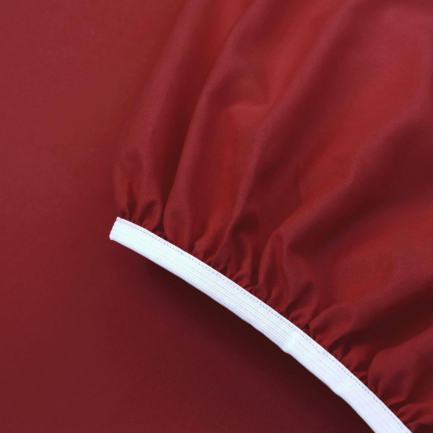 Soft and Lightweight Microfiber Magic Colour Collection Bed Sheet Set - Red