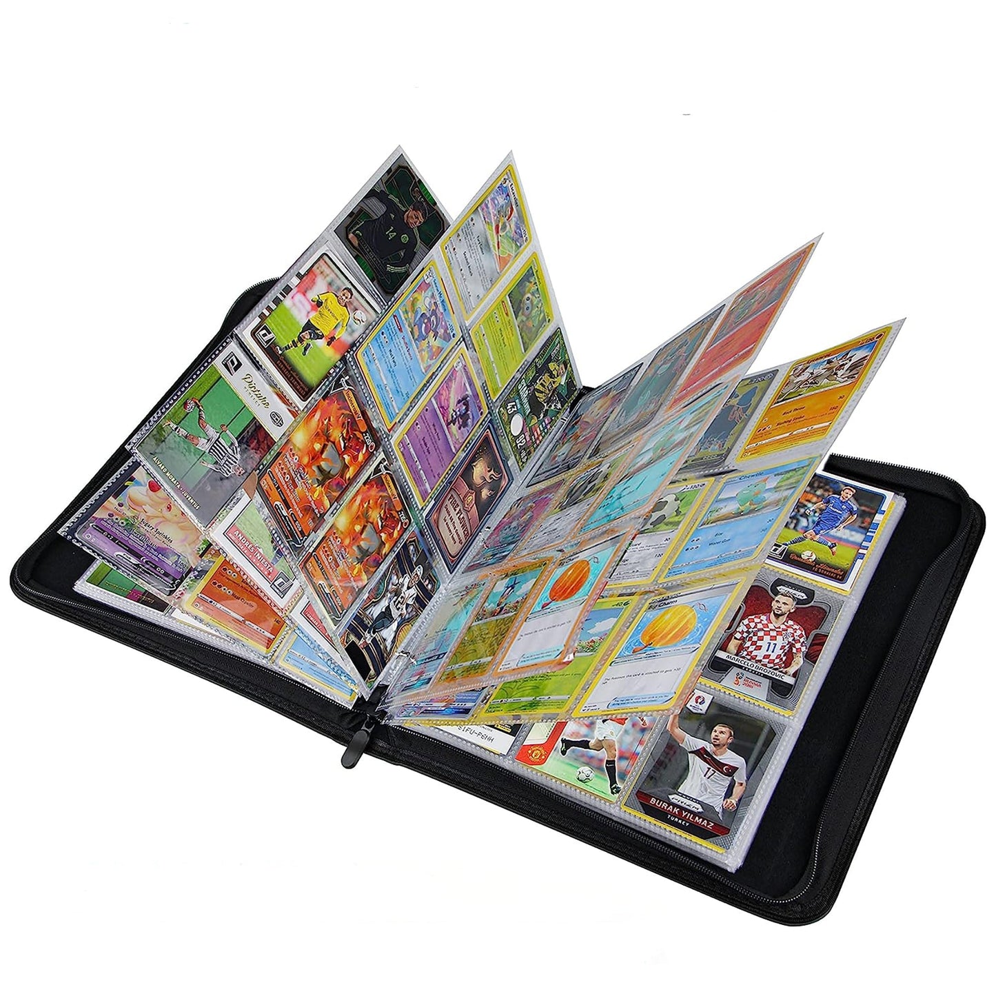 9-Pocket Pages Sleeves Card Binder Protector for PKMN Trading Cards 900 Pockets Card - Teal