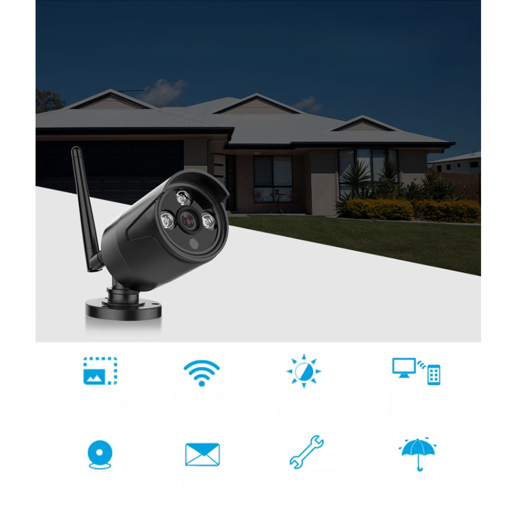 3MP Wireless Security Camera System IP CCTV Home