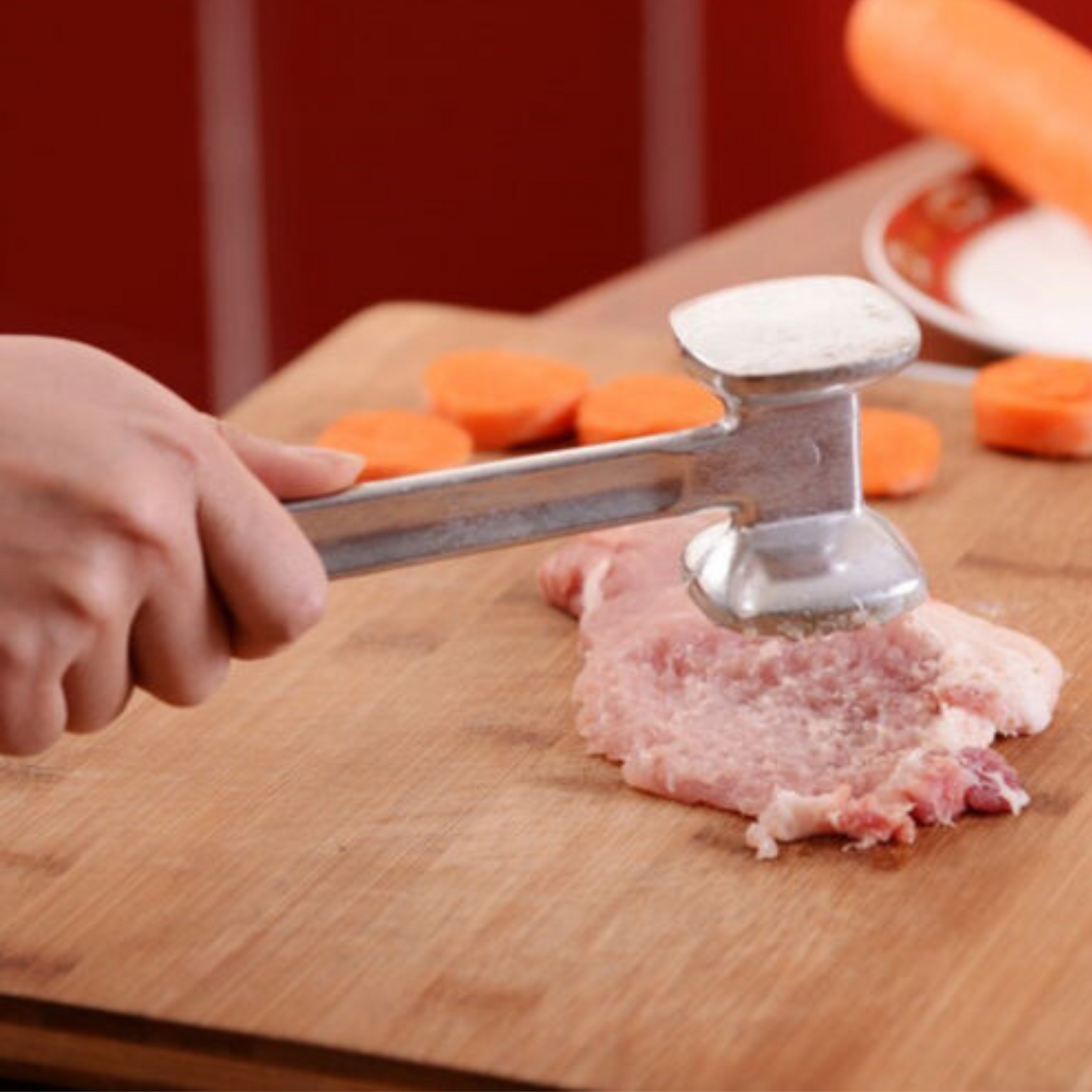 Aluminium Meat Tenderizer Hammer Metal Chicken Steak Kitchen Mallet