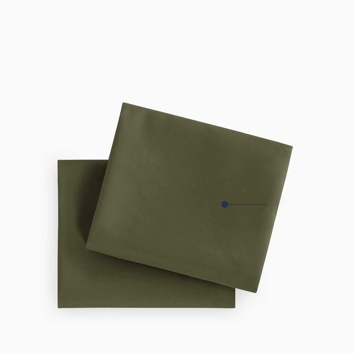 1000TC Ultra Soft Microfibre Pair of Pillowcases - Olive Green