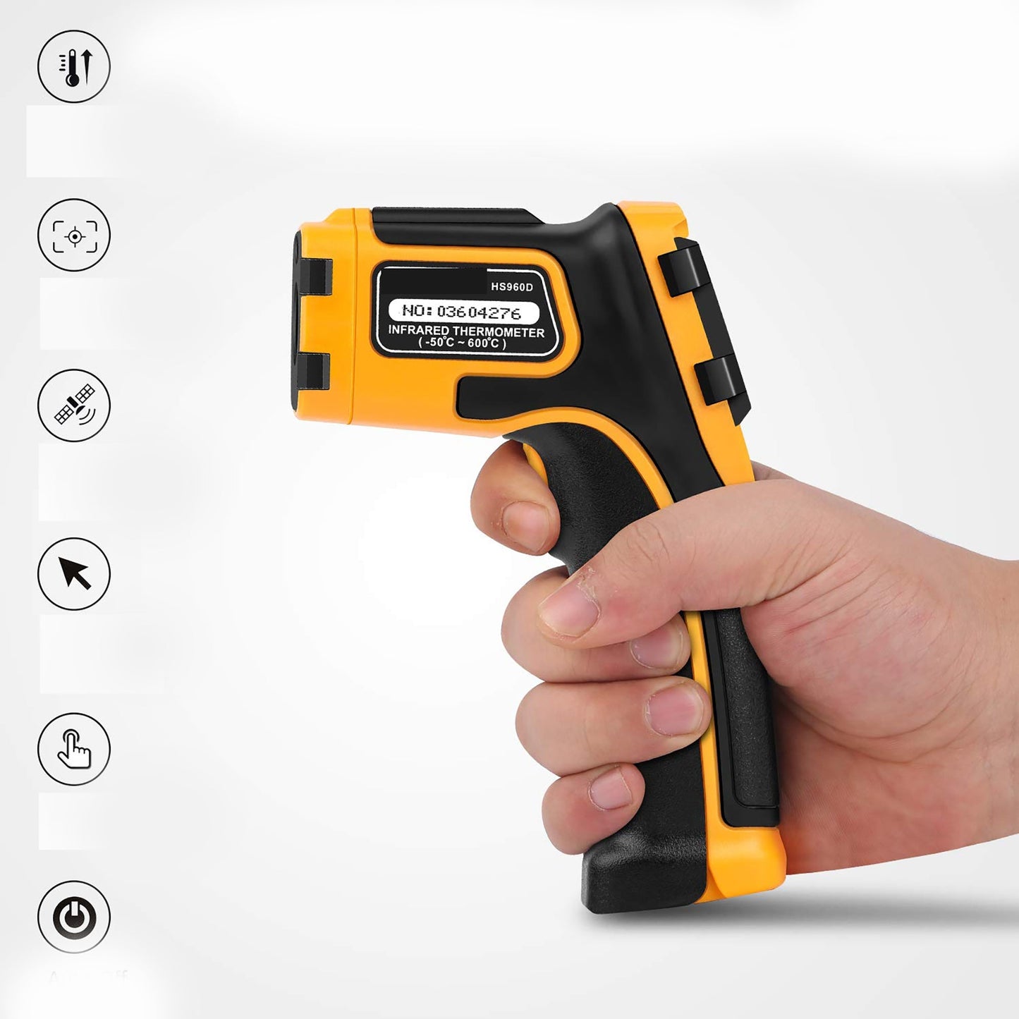 Non Contact Digital Laser Infrared Temperature Gun with Color Display