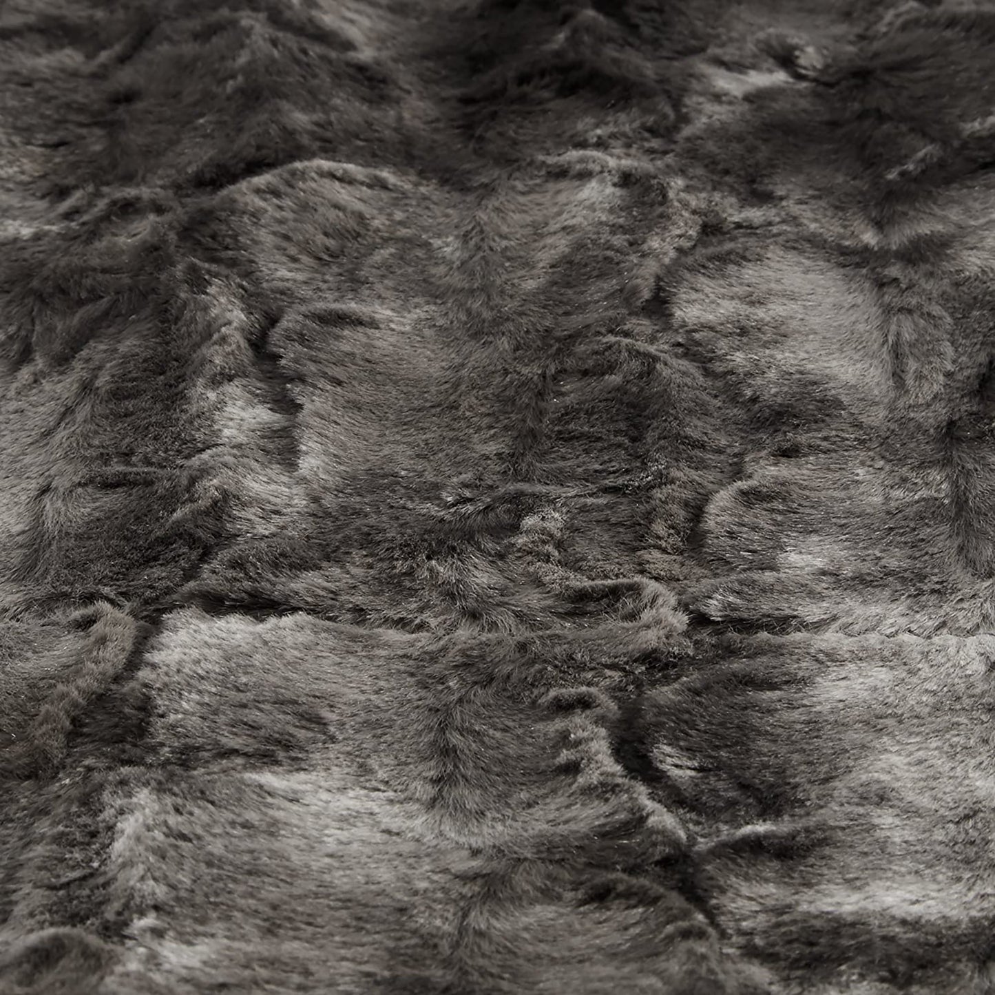 Decorative Faux Fur Throw Blanket 50x60 Inches - Frost gray
