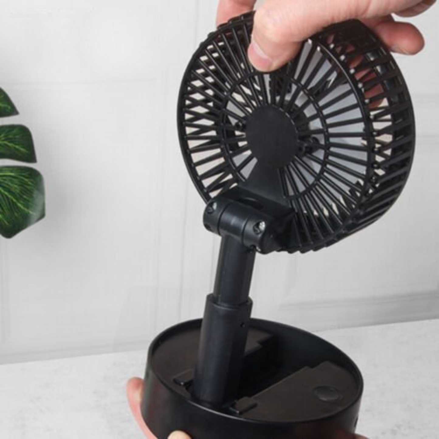 USB Rechargeable Telescopic Foldable Fan 3 Speeds Portable Desk Floor Fan