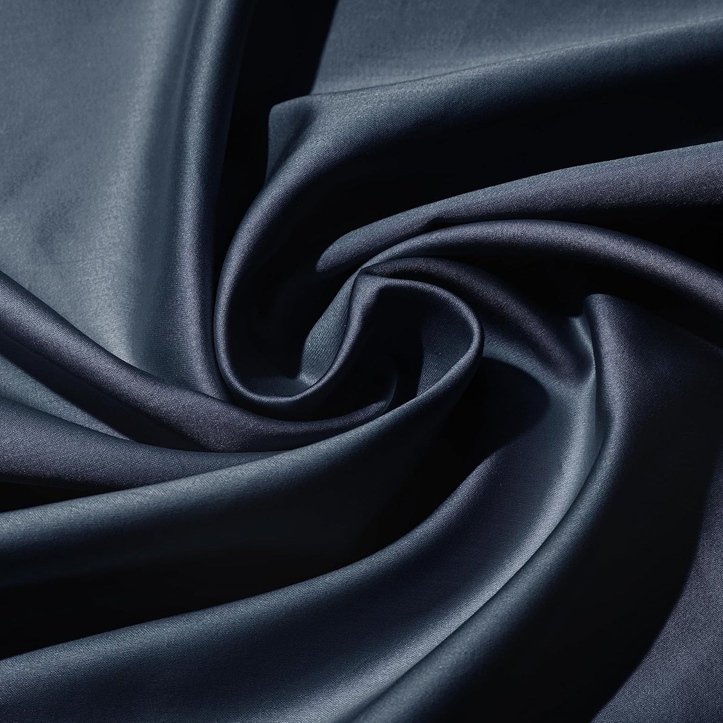 800TC Pure 100% Natural Cotton Sateen Weave Bed Sheet Set - Dark Blue