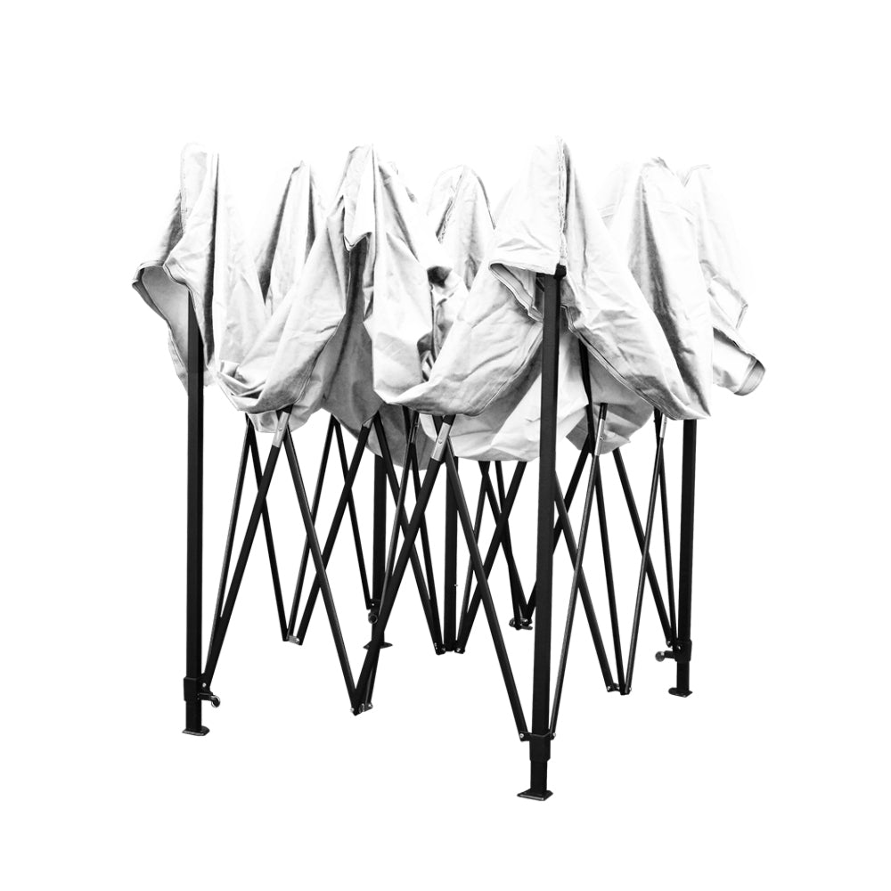 Gazebo Pop Up Marquee Outdoor Wedding Tent Kit White - 3x3m