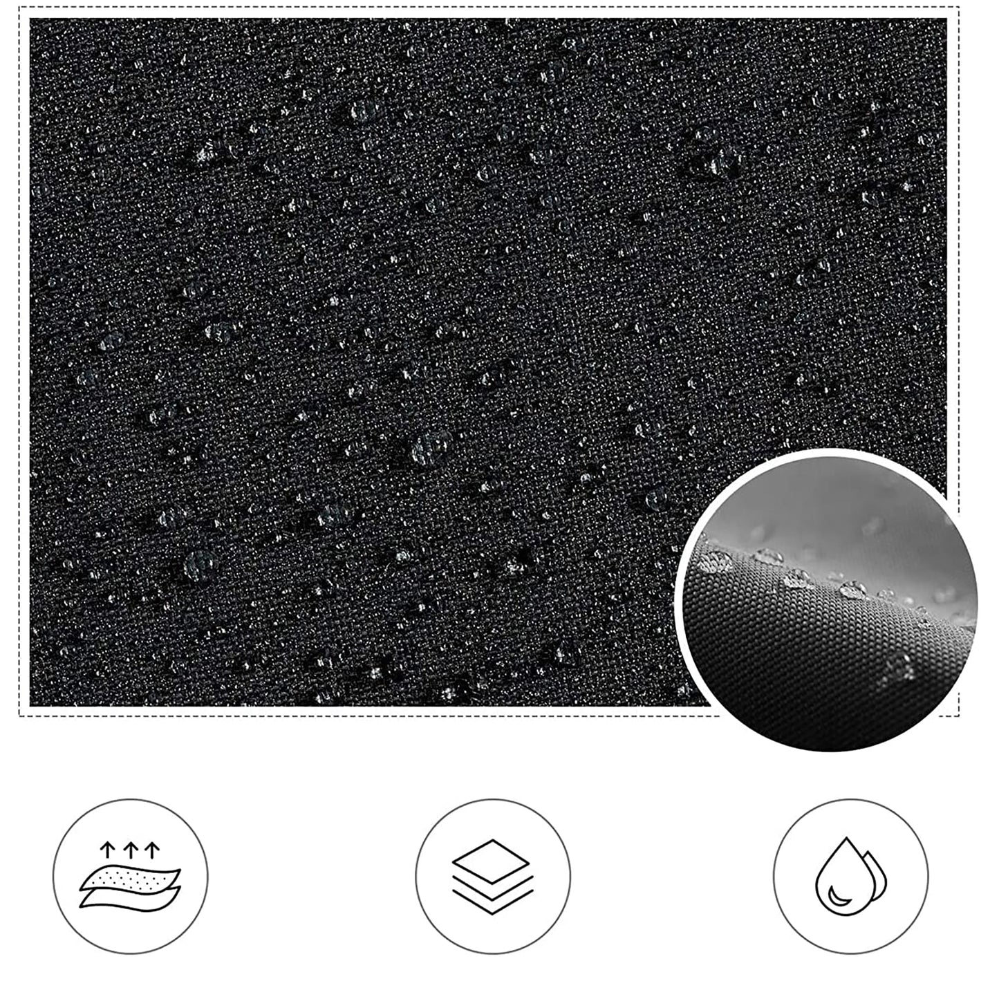 Adjustable Water Oil Stain Resistant with 2 Pockets Aprons Large Size 27 x 29 Inch - Black and White