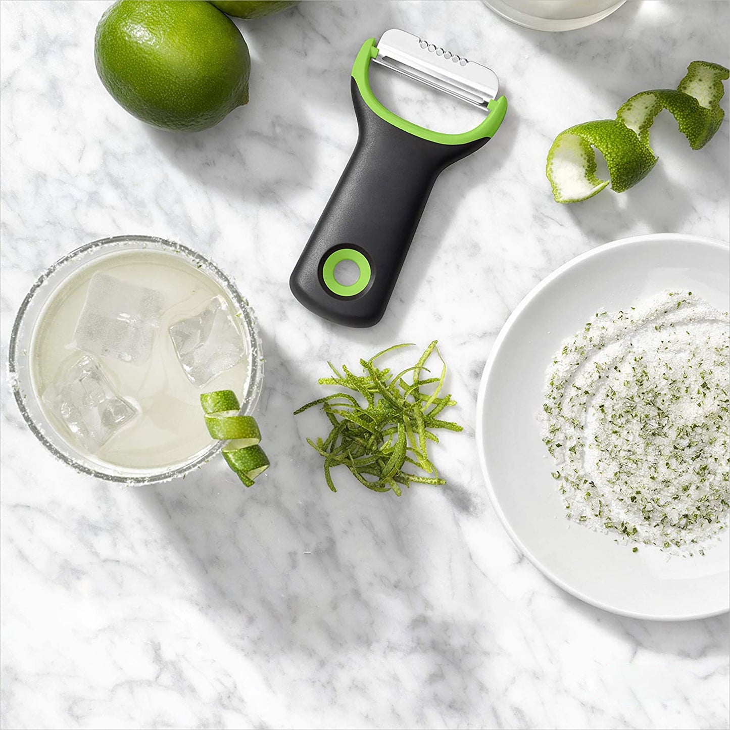 Japanese Stainless Steel Sharp Citrus Peeler - Green