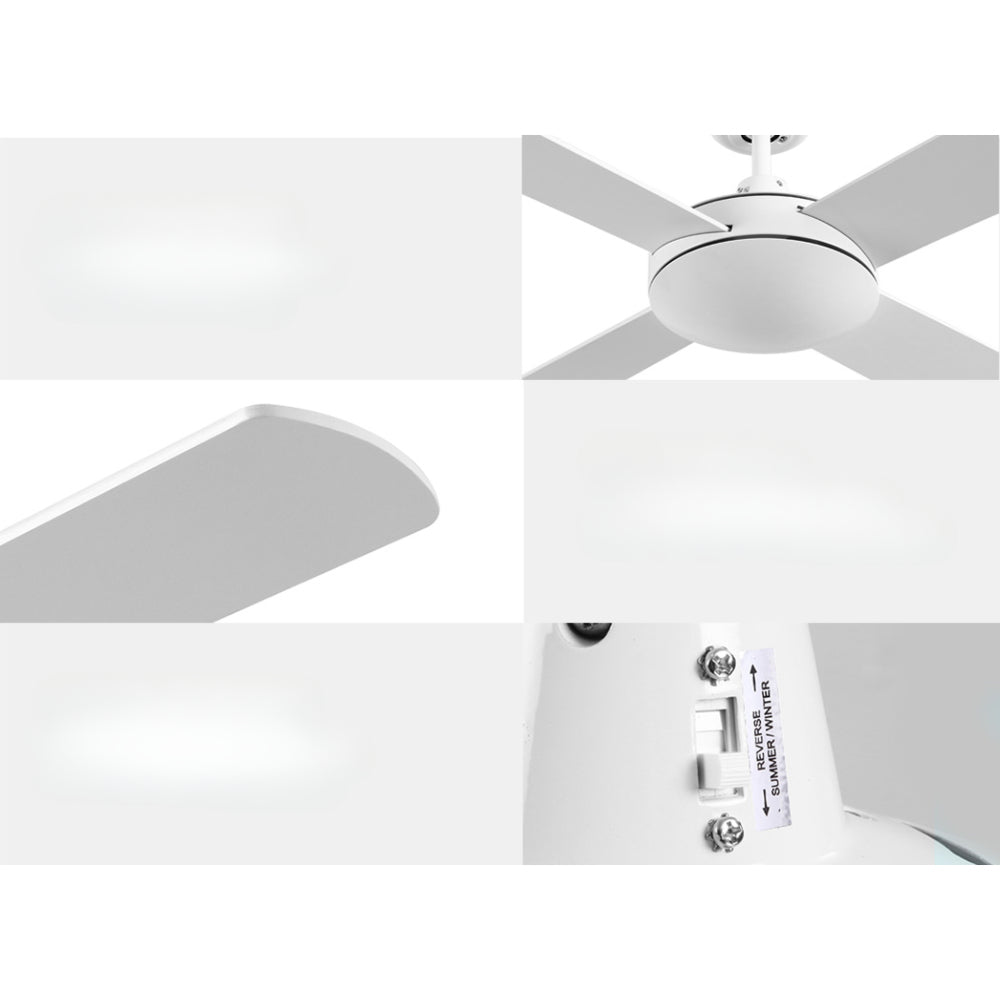 52'' Ceiling Fan w/Remote - White