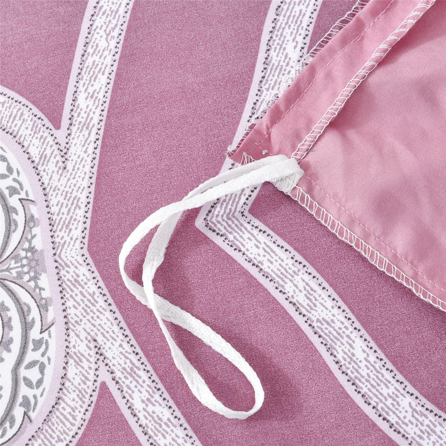 Soft Microfibre Bedding Quilt Cover Set - Pink Floral