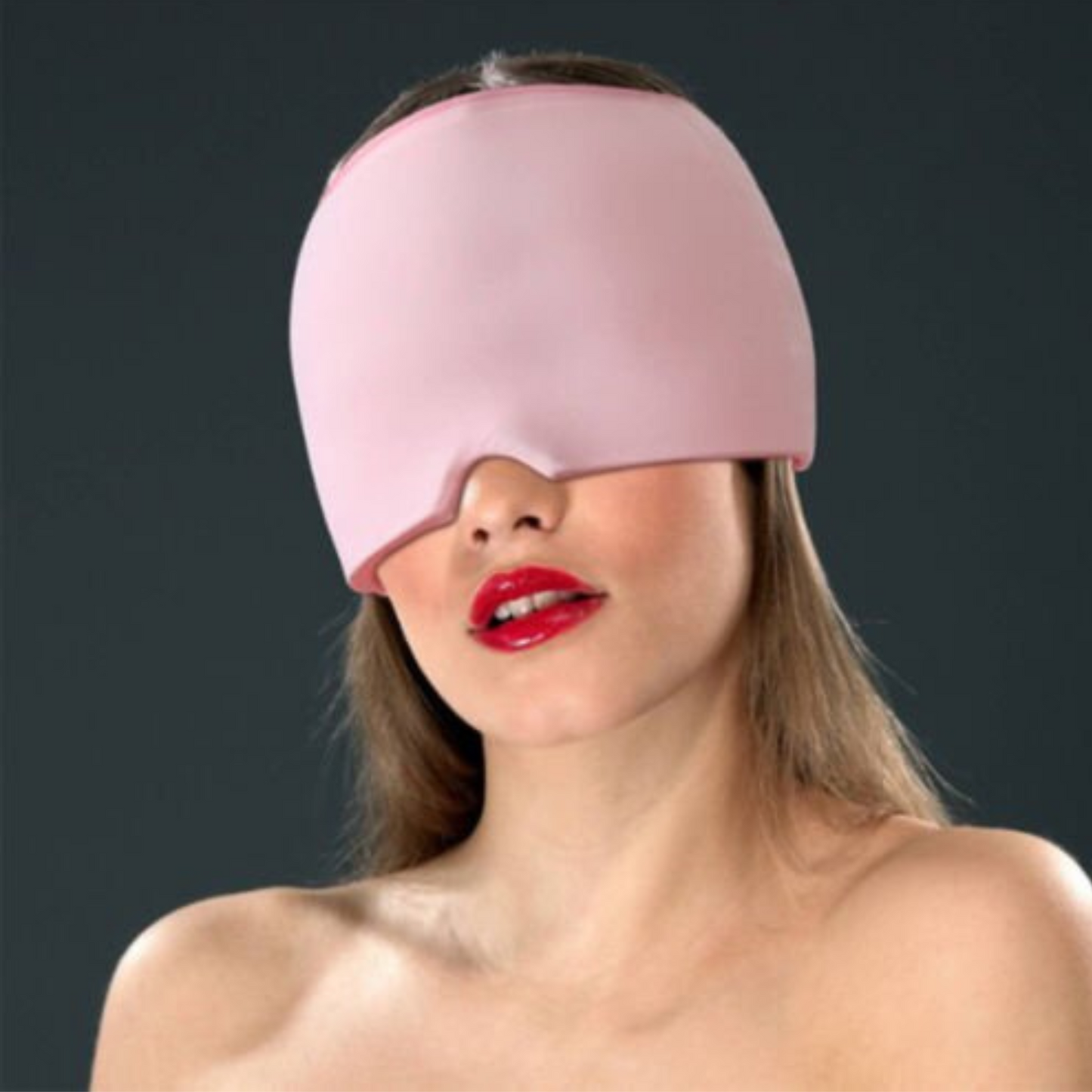 Cold Therapy Migraine Relief Ice Head Wrap Reusable Headache Hat Eye Mask