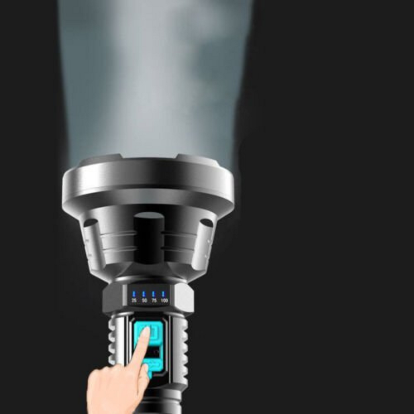 Super Bright 90000LM Tactical Flashlight USB Rechargeable LED Light