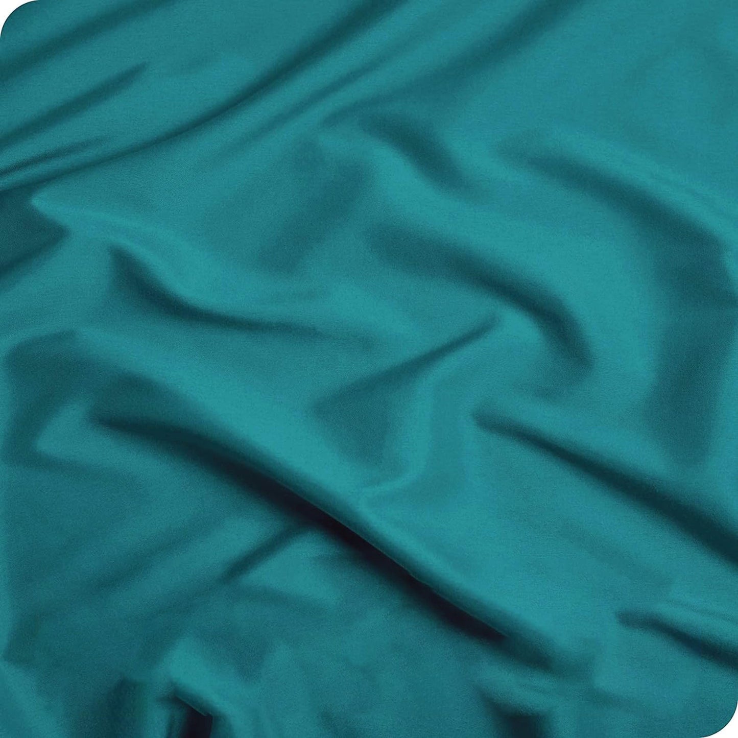 2000TC Ultra Soft Microfiber Zipper Closure Quilt Cover Set - Biscay Blue