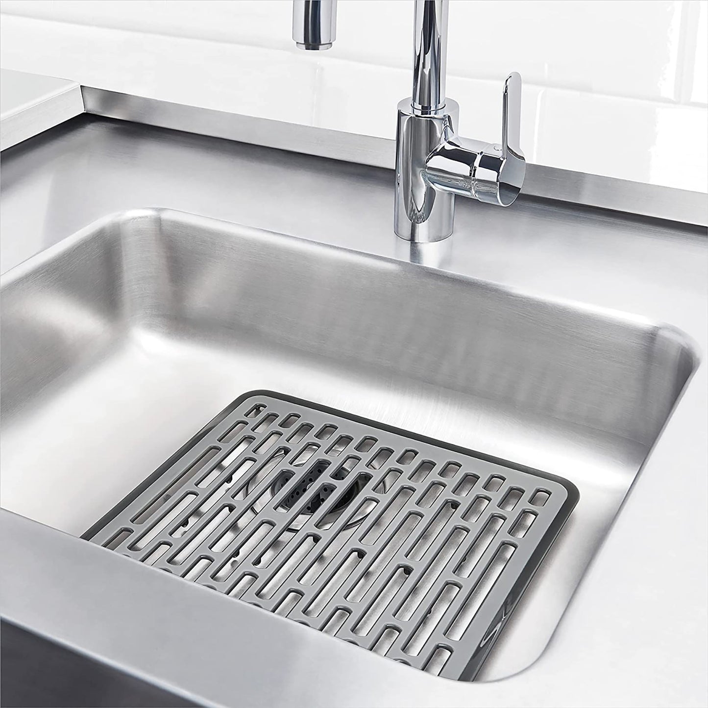 Small Sink Silicone Kitchen Mat - Grey